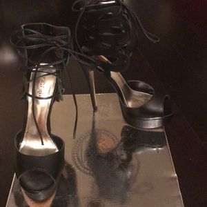Black heels.